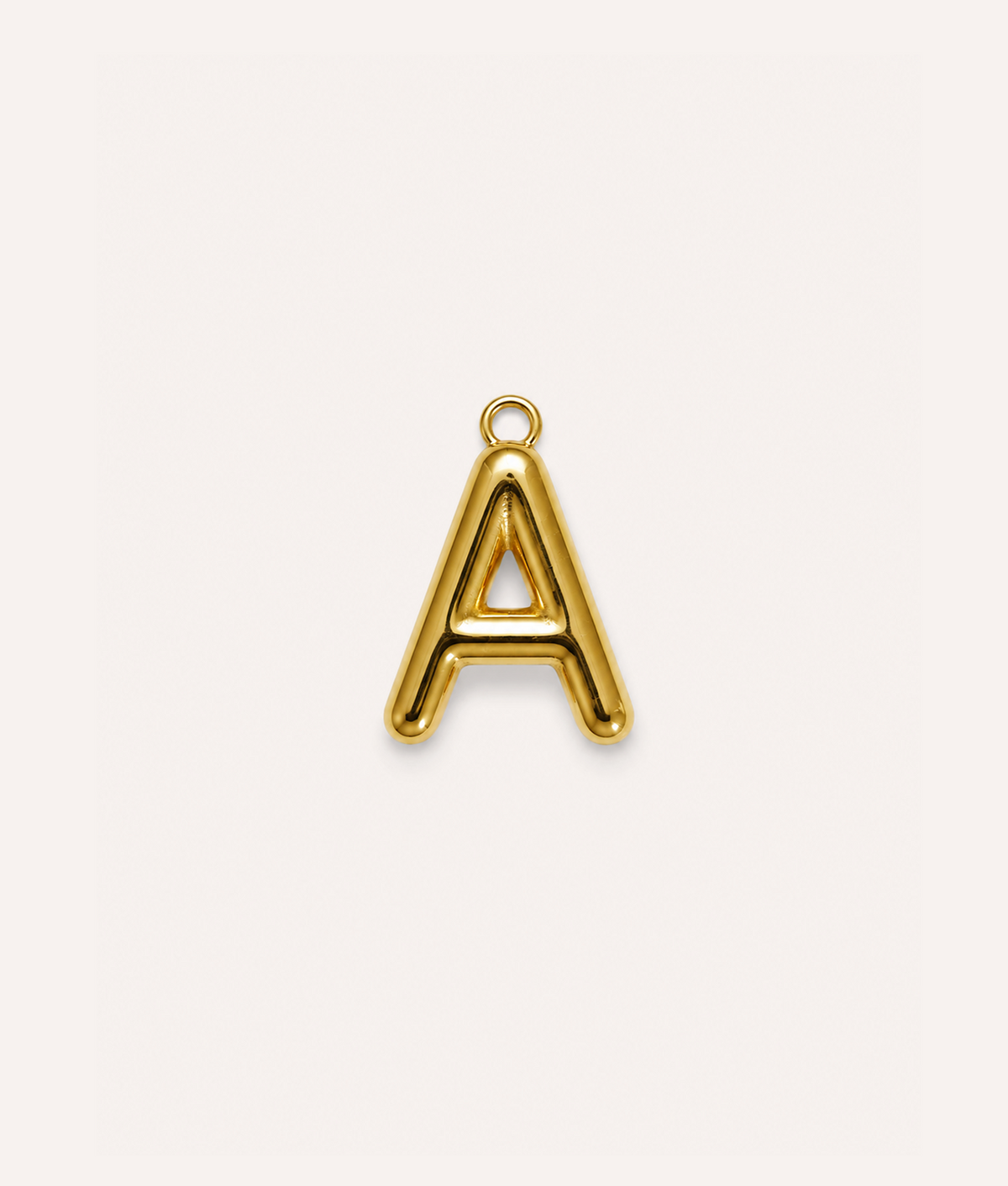 Gold Letter Charm for Dog Collar, Sira