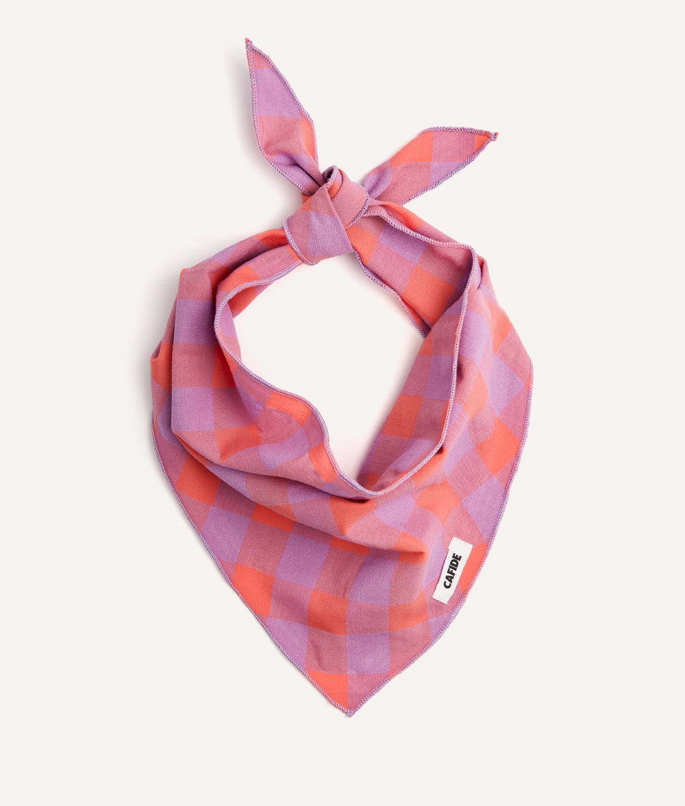 Dog Bandana Design Vichy Violet, Nata