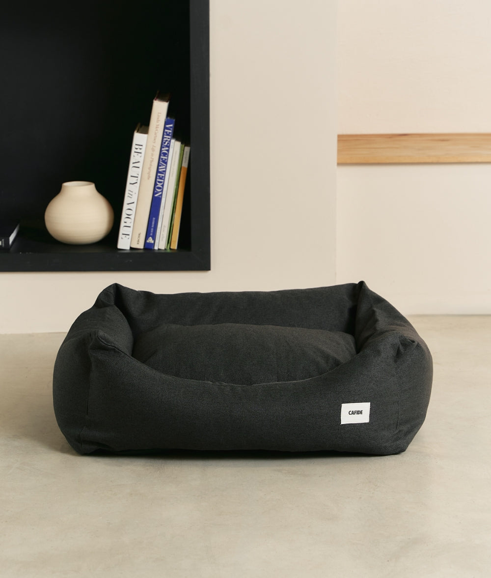 Anthrazitschwarzes Hundebett, Snozy