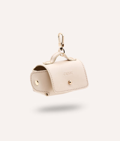Poop Bag Carrier Vegan Leather Beige , Jala