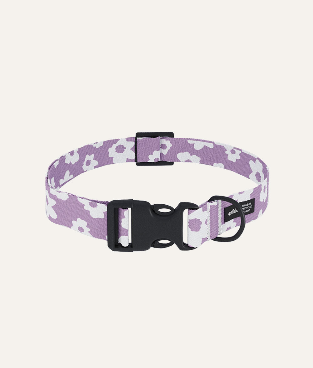 Halskette aus recyceltem PET, violettes Design, Juno