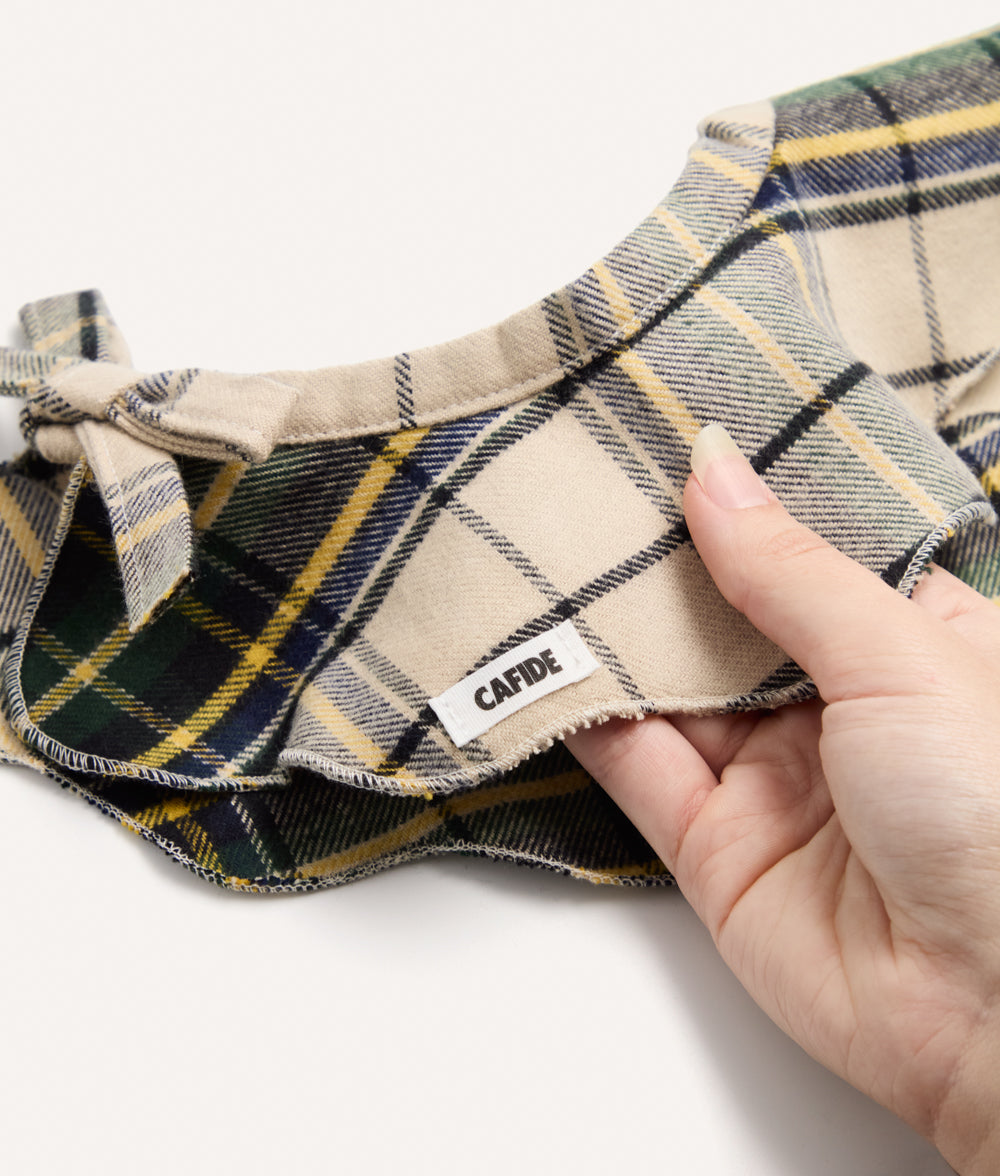 Hundebandana im Halsstil Tartan Beige, Lola