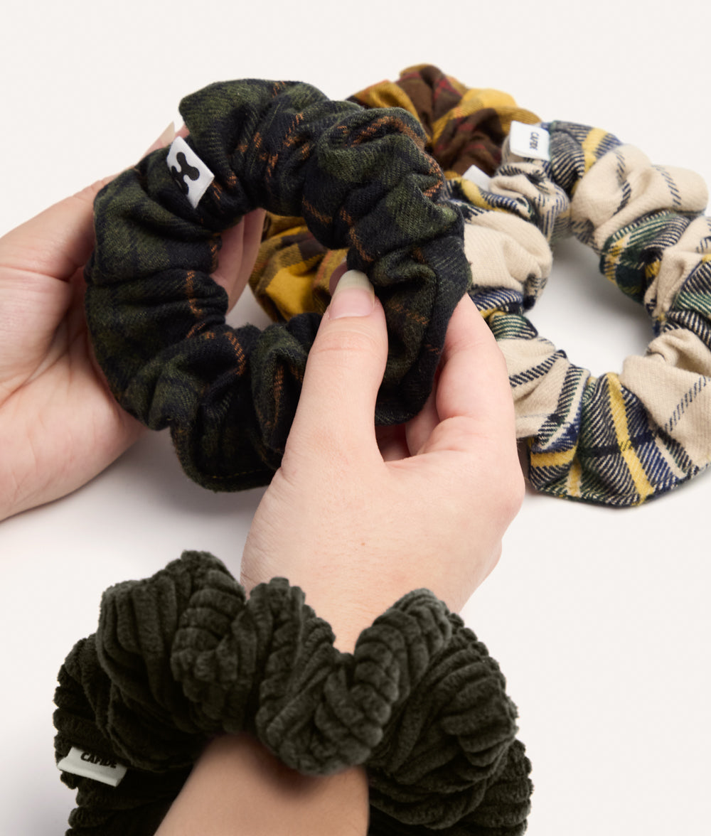 Scrunchie Haargummi Cord Grün, Noa