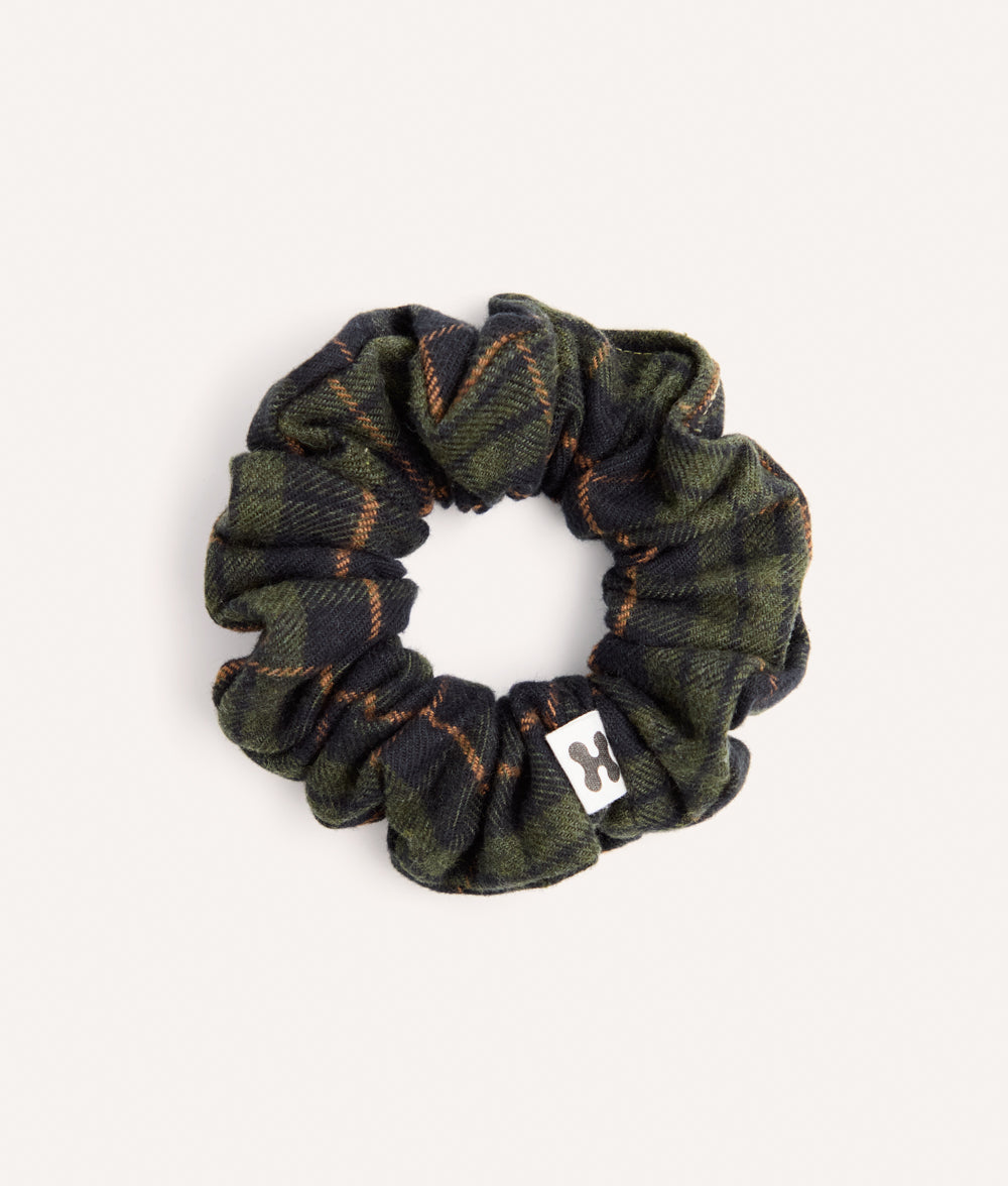 Scrunchie Haargummi Tartan Grün, Noa