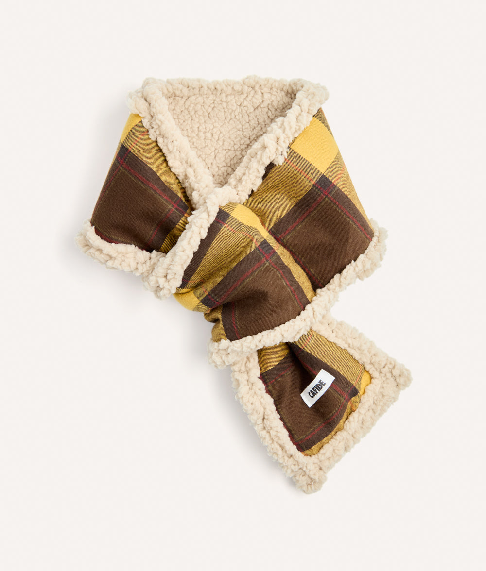 Hundeschal Tartan-Design Senfgelb, Mica