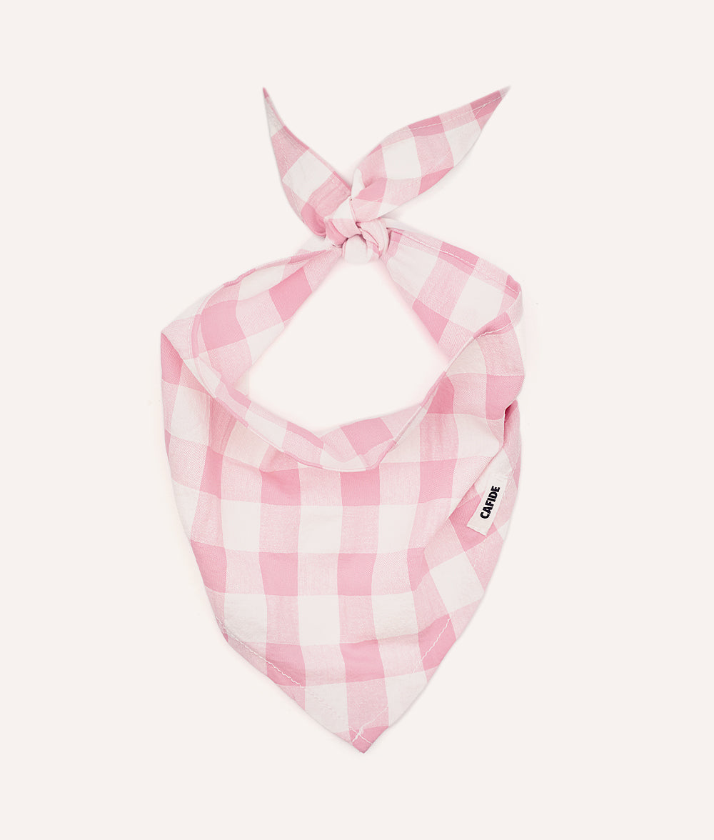 Dog Bandana Design Vichy Pink, Nata