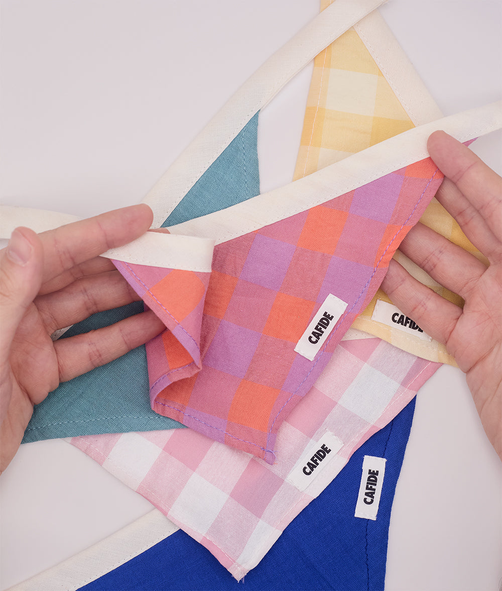Bandana pour Chien Vichy Design Violet, Nata