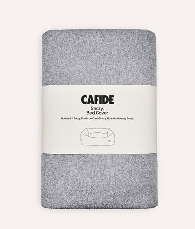 Grey Dog Bed Cover, Snozy