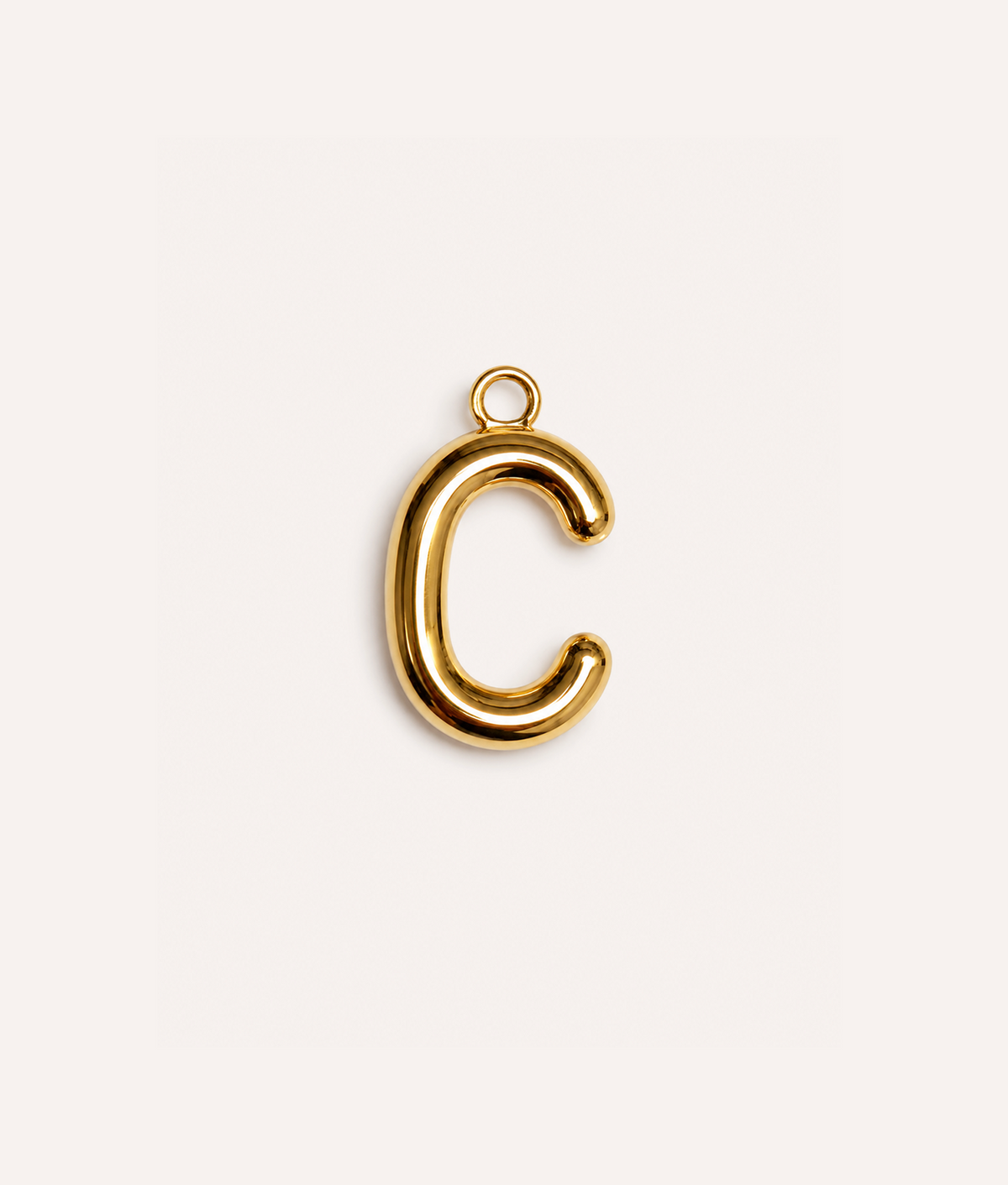 Charm Letra para Collar Perro Oro, Sira