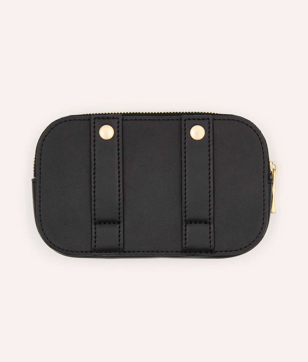 Cartera Cuero Vegano Negro, Jala