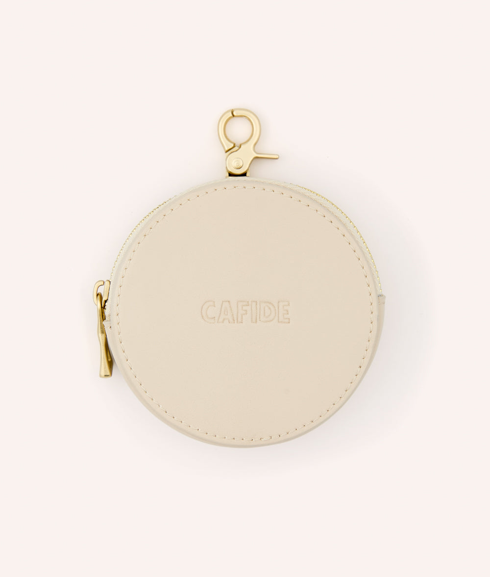 Beigefarbene Süßigkeitentasche aus veganem Leder, Jala