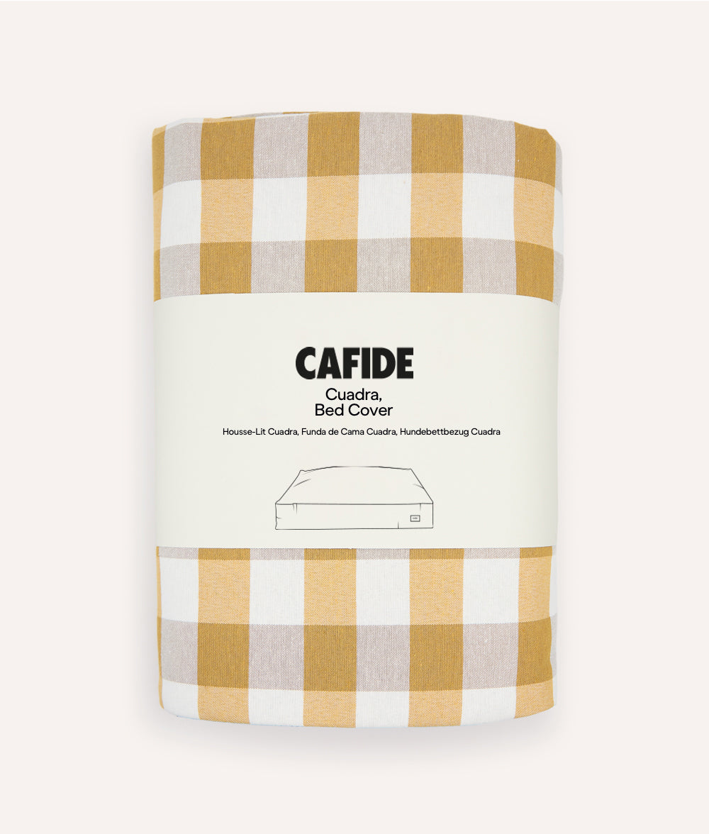 Vichy Mustard Dog Bed Cover, Cuadra