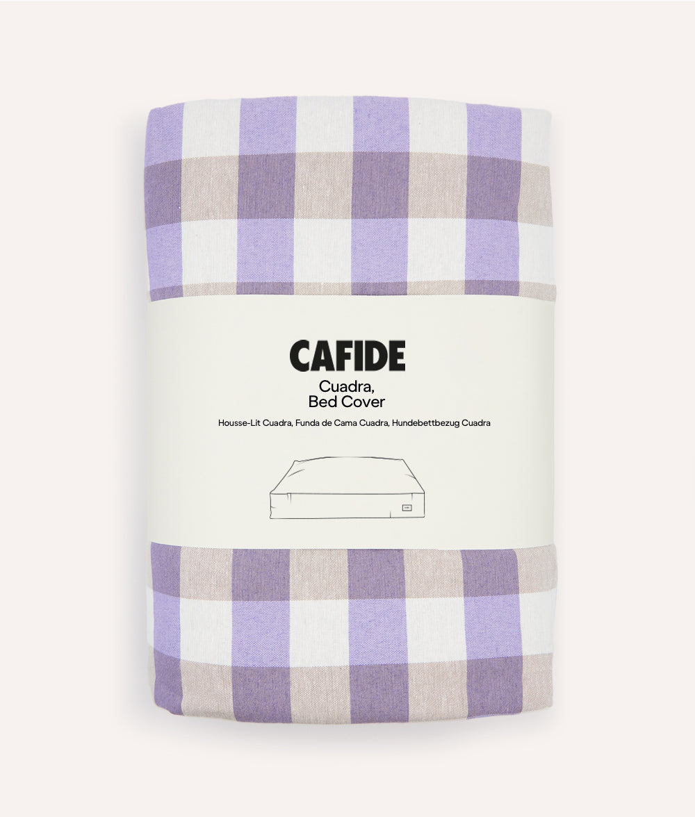 Vichy Violet Dog Bed Cover, Cuadra