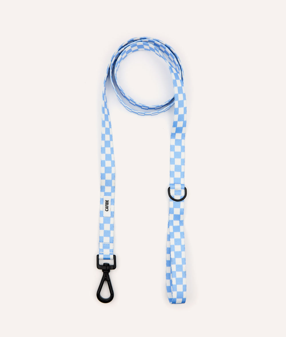 Correa 1,2m PET Reciclado Diseño Vichy Azul, Juno