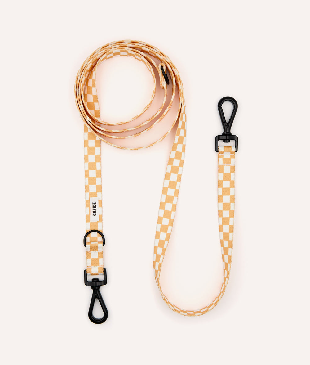 Leash MultiPosition Recycled PET Peach Orange Design, Juno