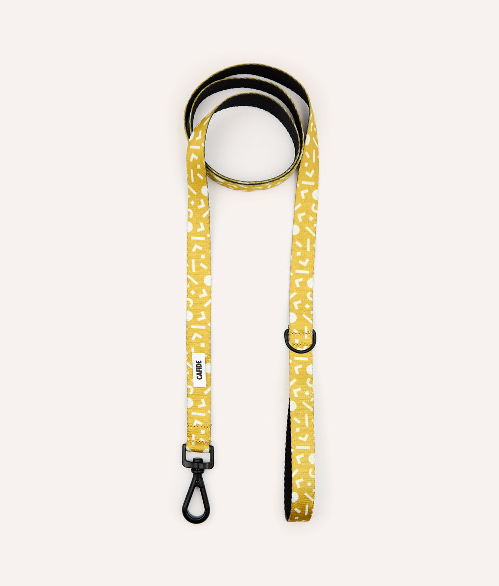 Leash 1.2m Recycled PET Design Memphis Mustard, Juno