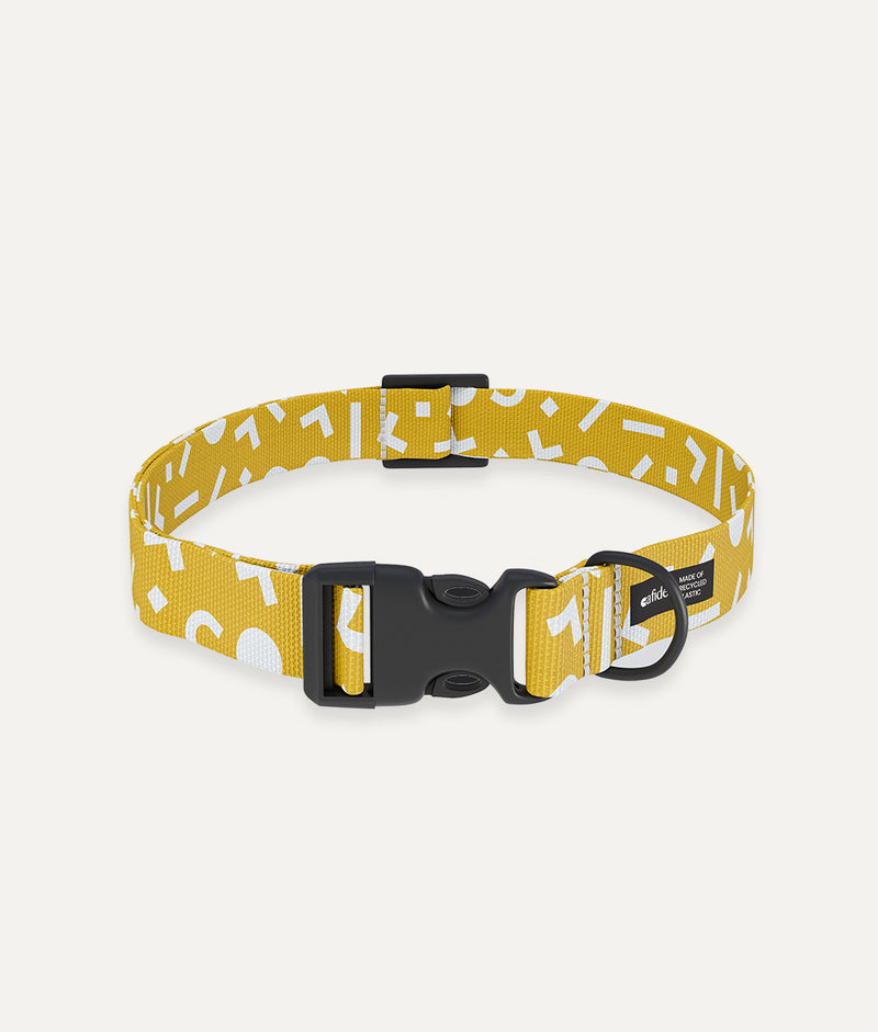 Collier en PET recyclé Design Memphis Mustard, Juno