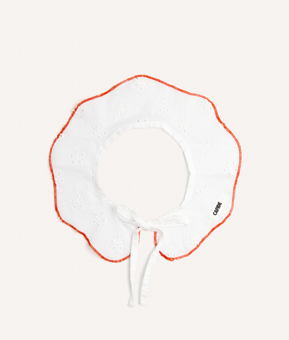 English Embroidery Coral Dog Neck Bandana, Lola