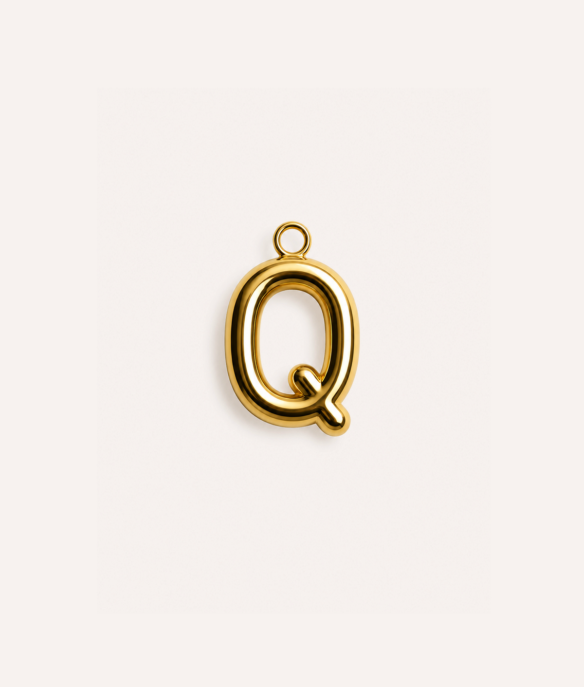 Charm Letra para Collar Perro Oro, Sira