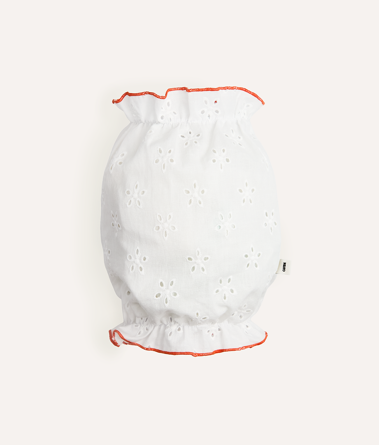 Dog Snood Coral Broderie Anglaise Design, Olga