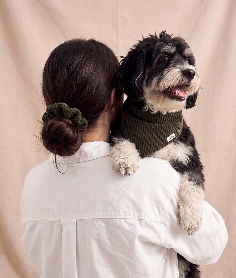 Scrunchie Haargummi Cord Grün, Noa