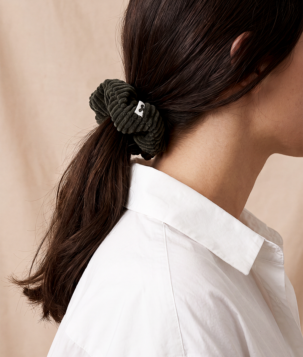 Scrunchie Haargummi Cord Grün, Noa