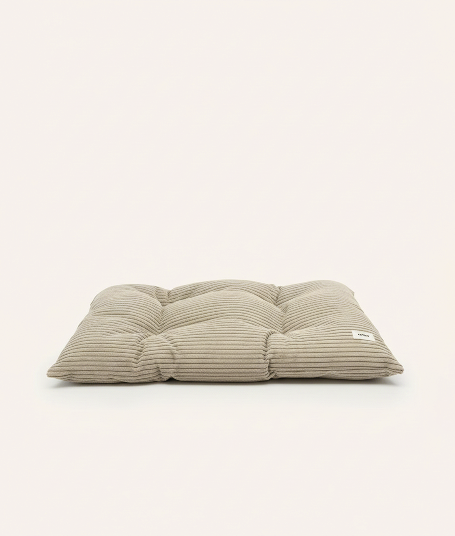 Corduroy Dog Bed Cushion Beige, Bela