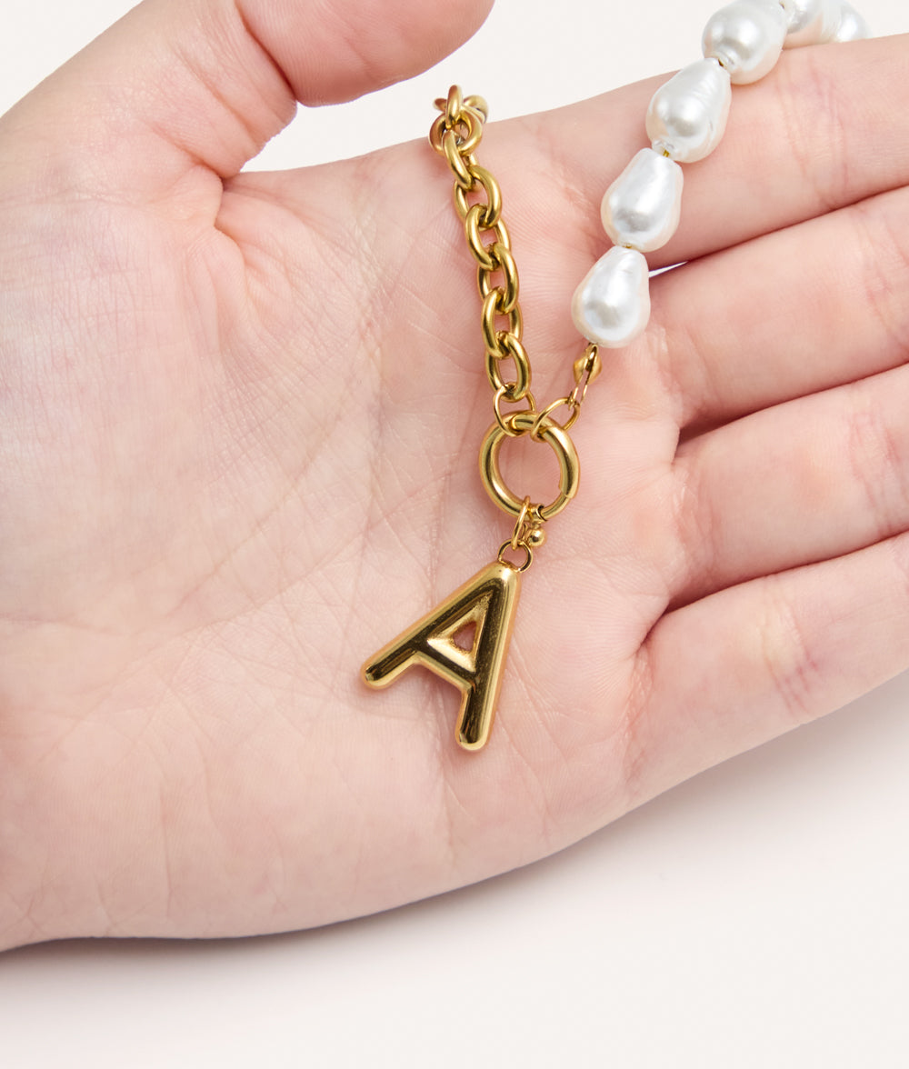 Goldenes Hundehalsband mit Perlen, Sira