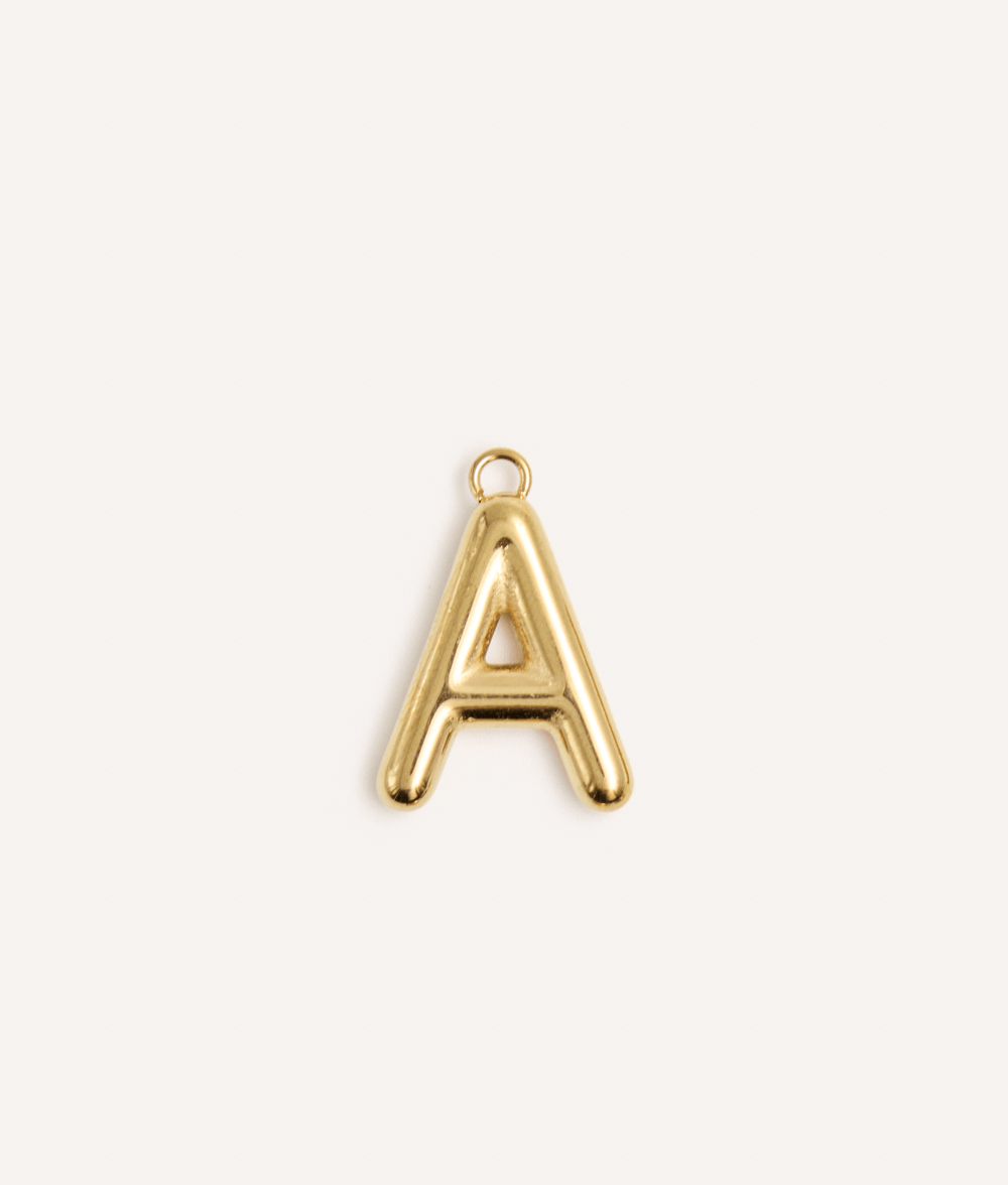 Goldener Buchstaben-Anhänger für Hundehalsband, Sira