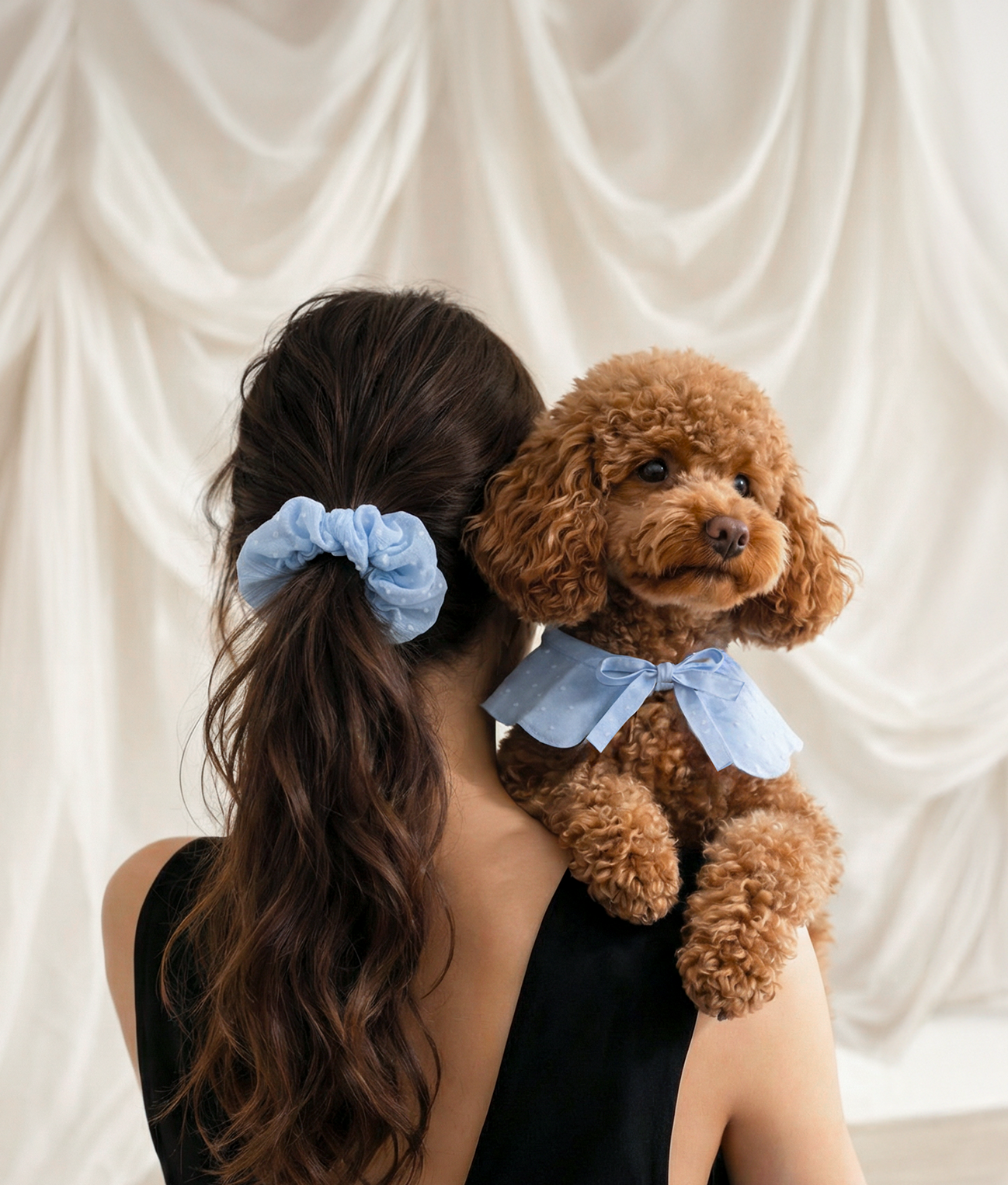 Blue Plumeti Dog Neck Bandana, Lola