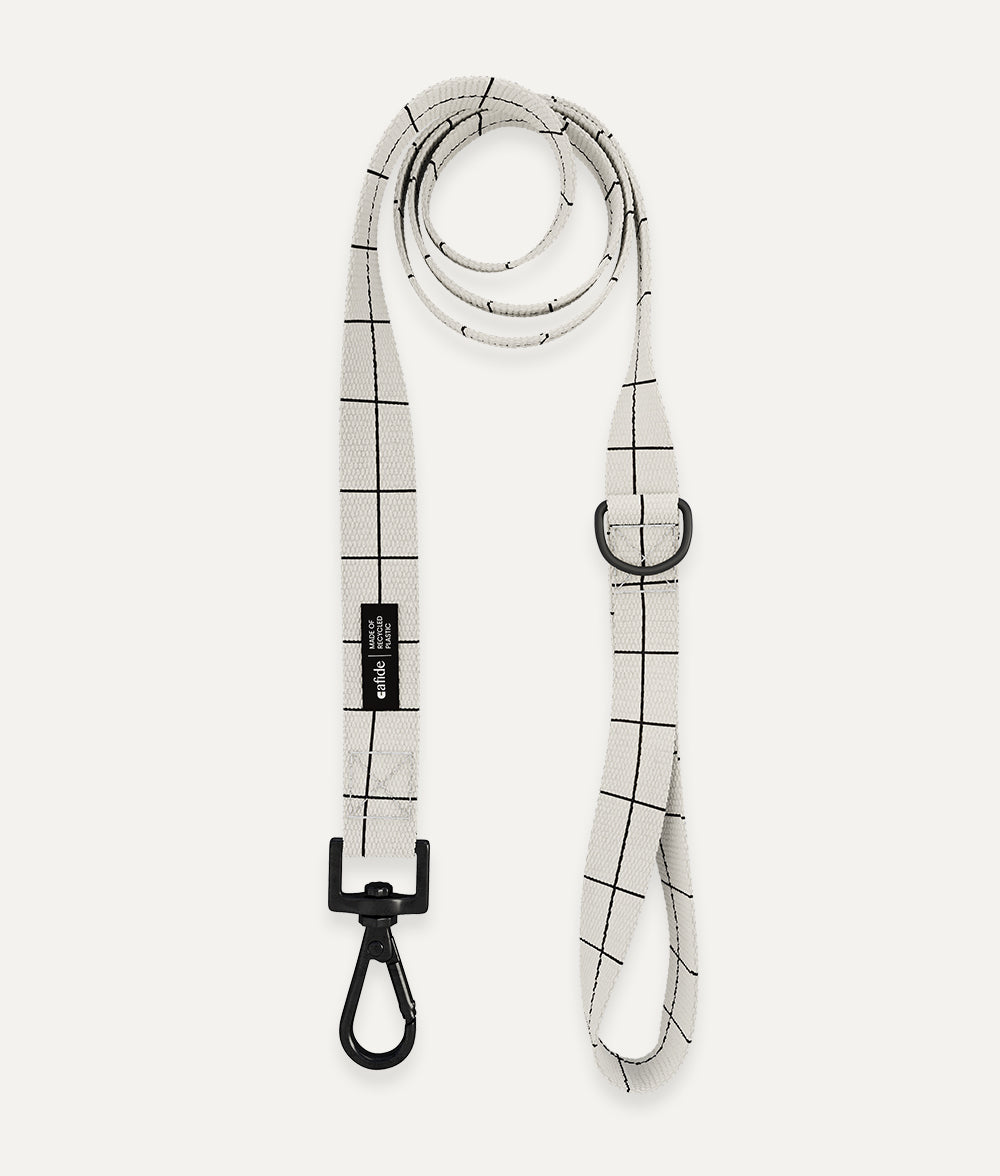 Leash 1.2m Recycled PET Beige Line Design, Juno