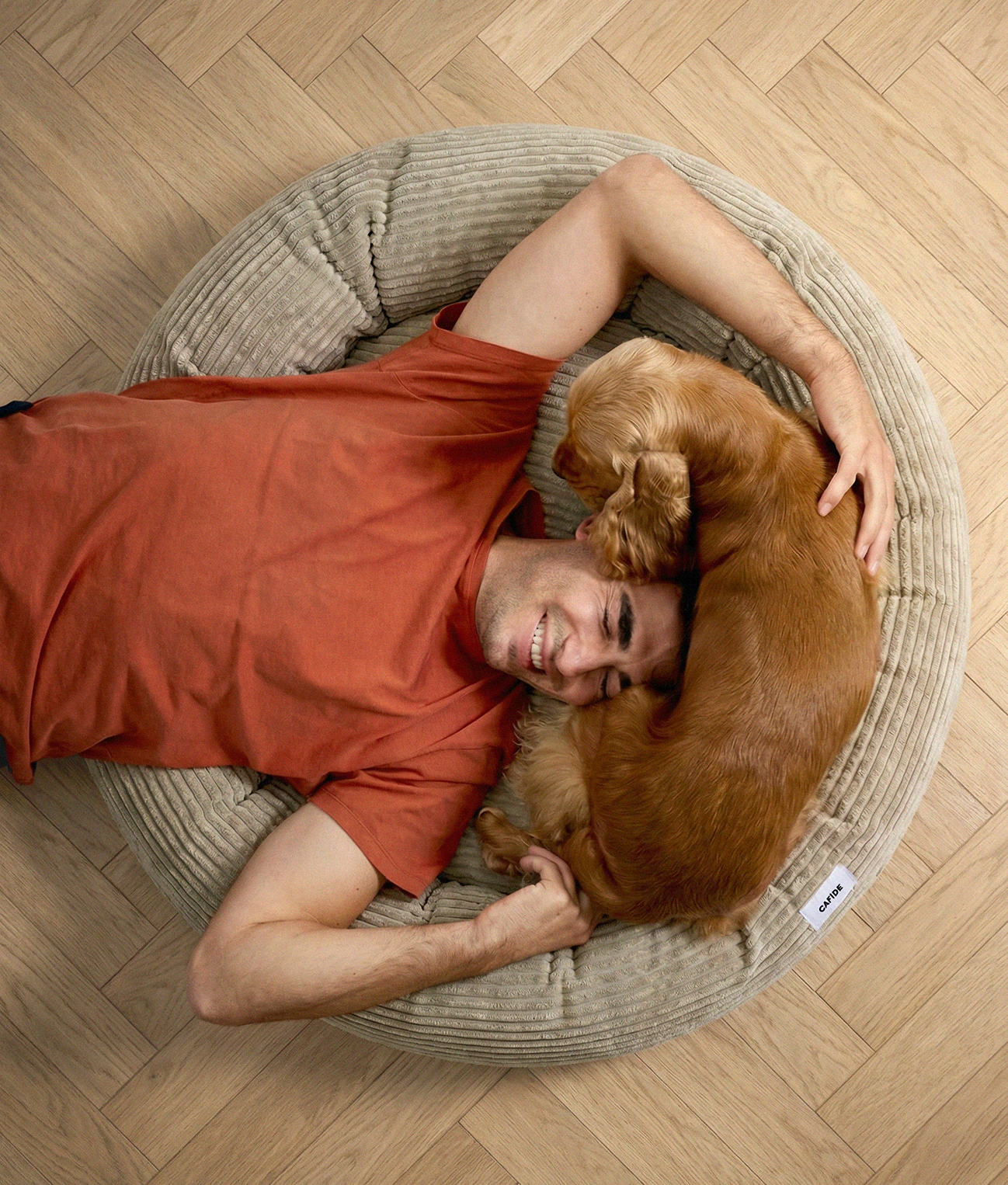 Corduroy Dog Bed Beige, Nuba