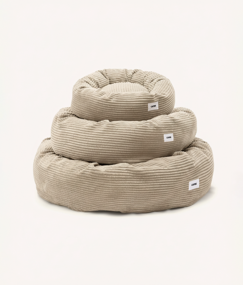 Hundebett Aus Cord In Beige, Nuba