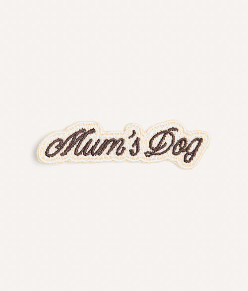 Mum's Dog Beige Iron-On Dog Patch, Pippa