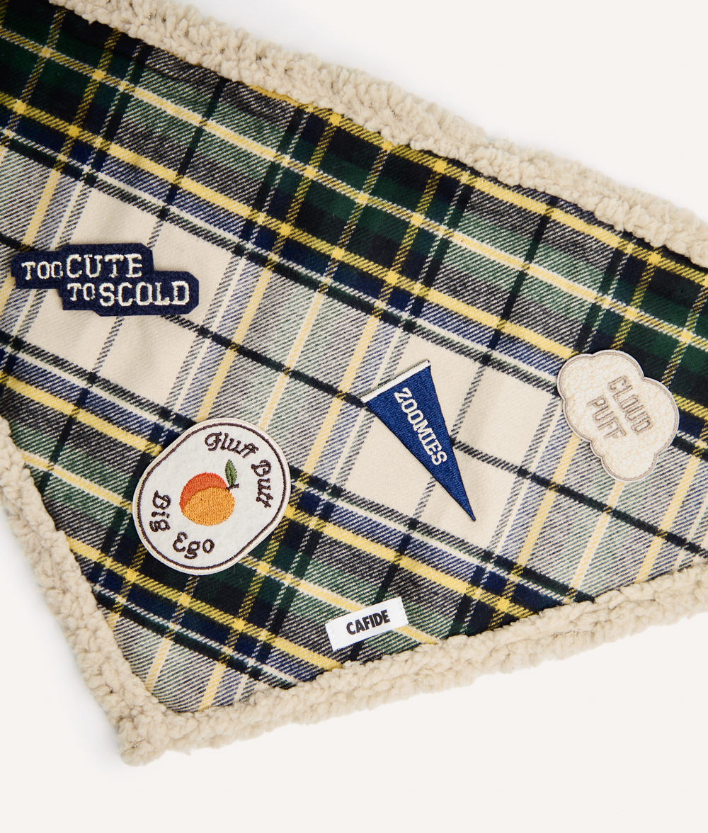 Cute Blue Iron-On Dog Patch, Pippa