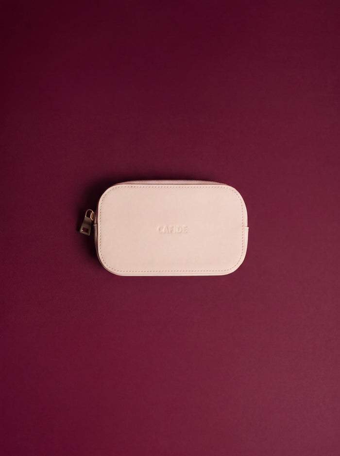 Cartera Cuero Vegano Beige, Jala