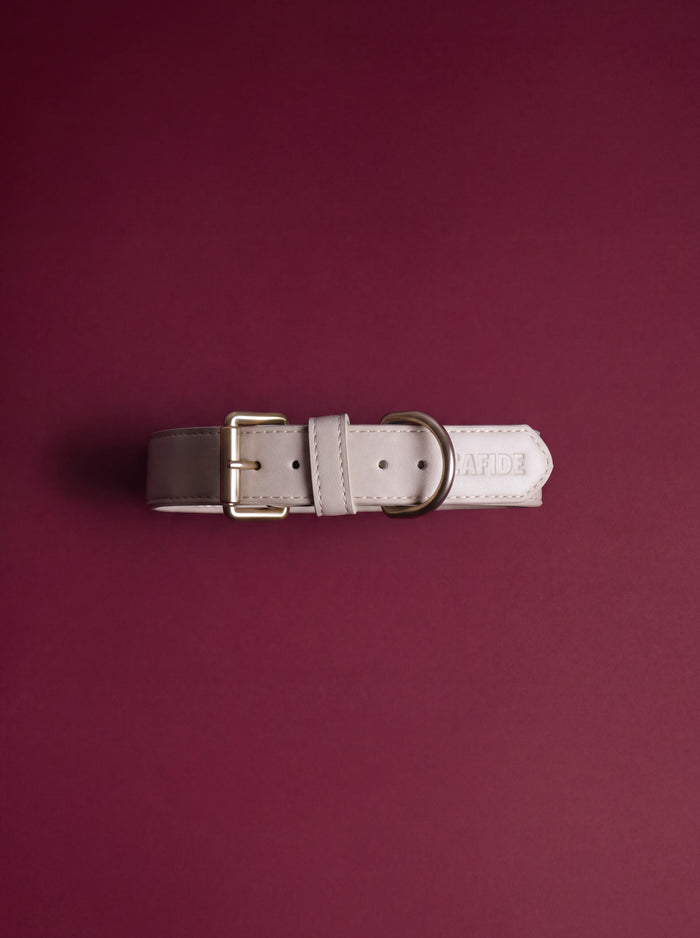Collar Cuero Vegano Beige, Jala