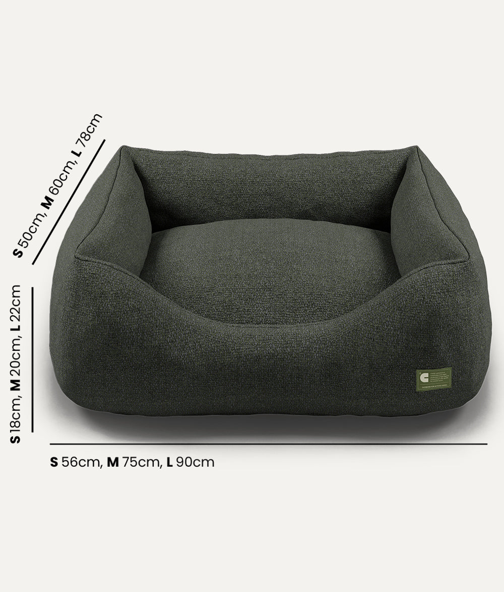Premium Green Dog Bed, Snozy 