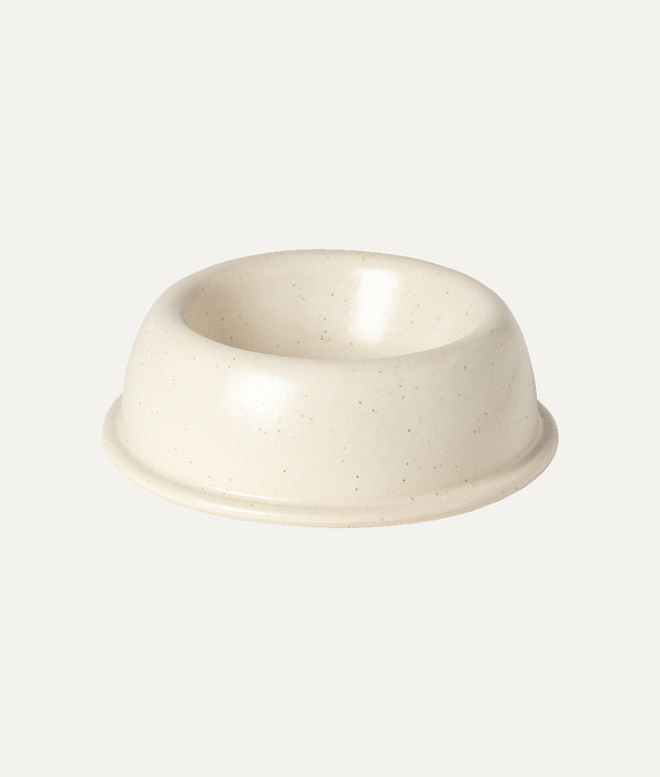 Bone White Ceramic Dog Bowl, Bole